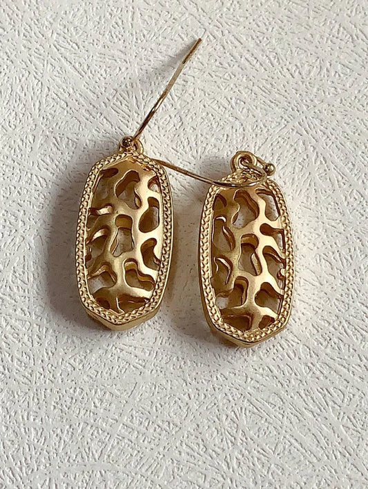 Hollow Out Geometric Drop Earrings