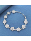 Sterling Silver Plated Rose Bracelet