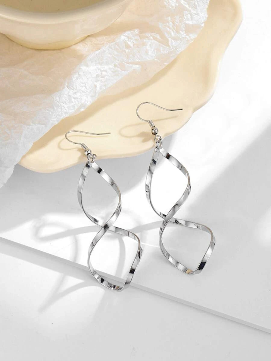 Personalized Vintage Spiral Earrings