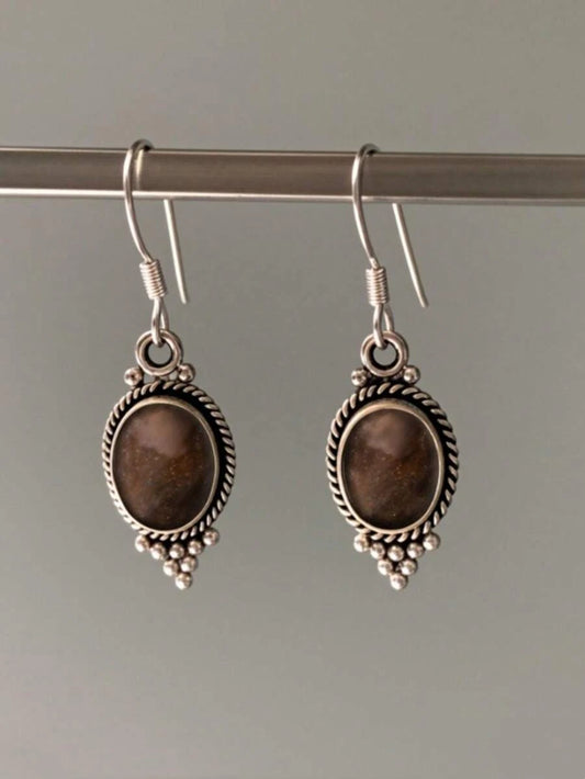 Vintage Bohemian Teardrop Pendant Earrings