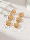 Retro Spiral Swirl Dangle Earrings