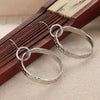 Vintage Handmade Round Hoop Earrings