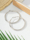 Vintage Red Spray Painted Hoop Earrings