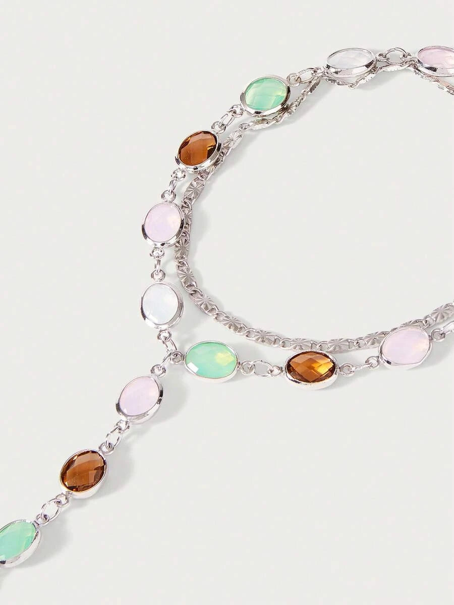 Glisma 18K Gold-Plated Beaded Finger Chain