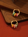 Colorful Enamel Clover Earring Studs