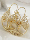 Hammered Large Hoop Earrings