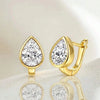French Vintage Water Drop Zirconia Earrings