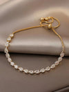 Andkiss Cubic Zirconia Decor Bracelet