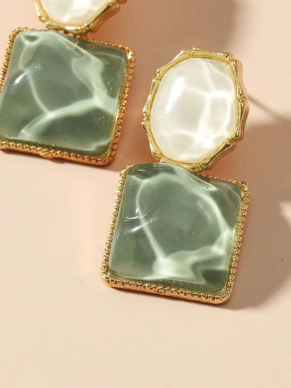 Square Drop Earrings