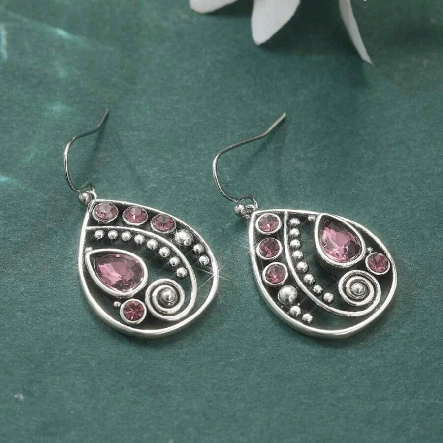 Vintage Bohemian Silver Dangle Earrings