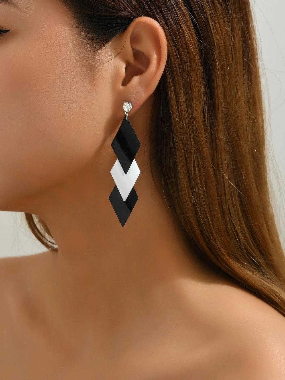 Korean Retro Leaf Tassel Earrings