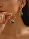 Minimalist Turkish Blue Eye Earrings