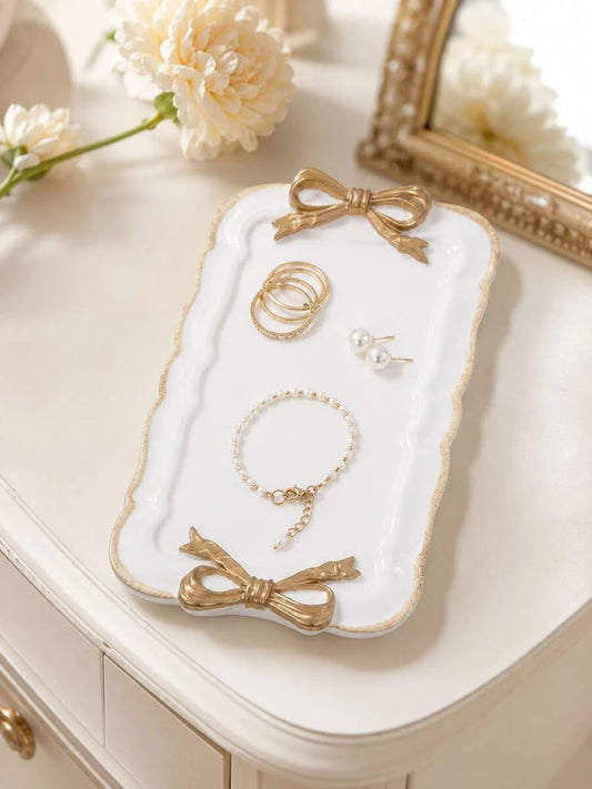 Vintage Bow Jewelry Tray