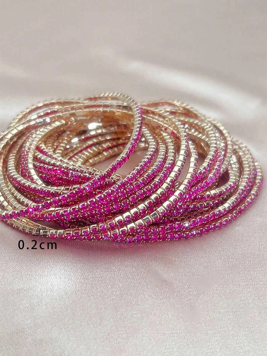 Gold Cubic Zirconia Tennis Bracelet