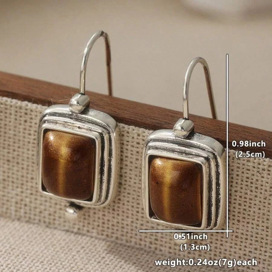 Classic Geometric Drop Earrings