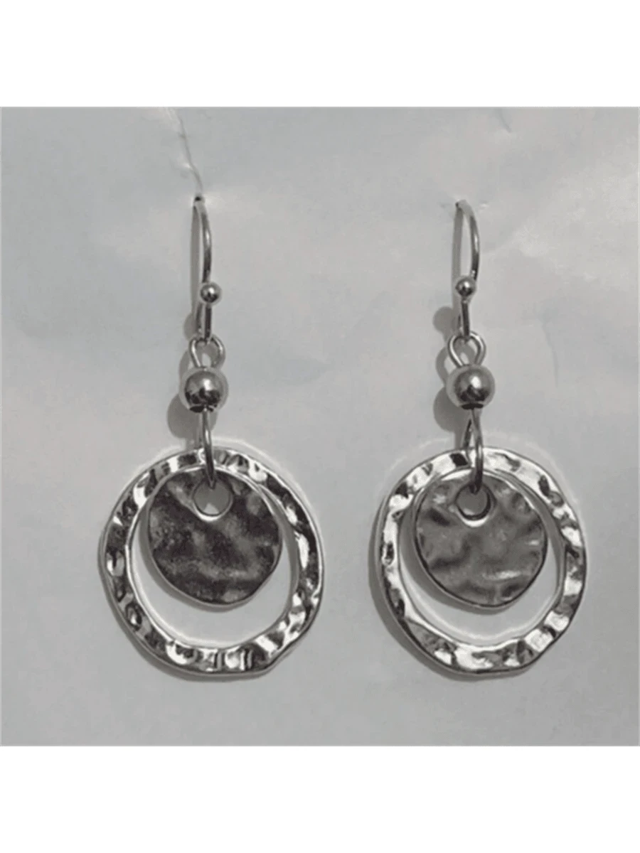 Bohemian Vintage Hollow Round Earrings