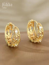 Vintage Hollow Geometric Circular Earrings