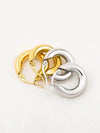 Vintage French Circle Earrings