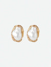 Vintage Elegant Pearl Stud Earrings