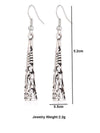 Vintage Silver Bohemian Flower Earrings