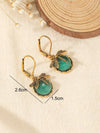 Vintage Dragonfly Crystal Drop Earrings