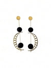 Retro Geometric Rotatable Drop Earrings