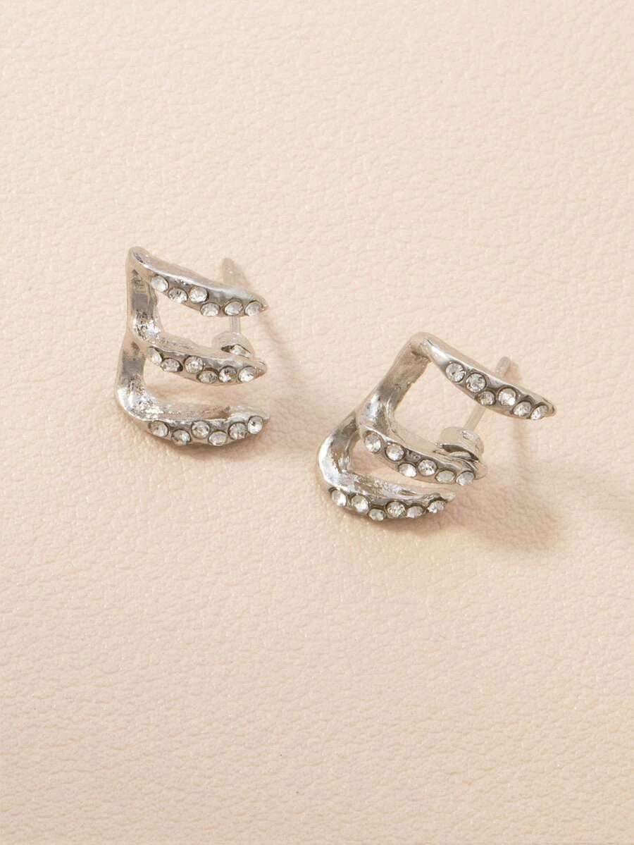 Vintage Resin U-Shaped Earrings