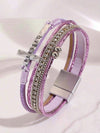 Bohemian PU Leather Cross Bracelet