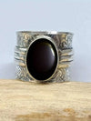 Vintage Silver Birthstone Band Ring