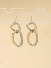 Chain Design Drop Earrings