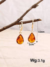 Copper Edged Water Drop Earrings