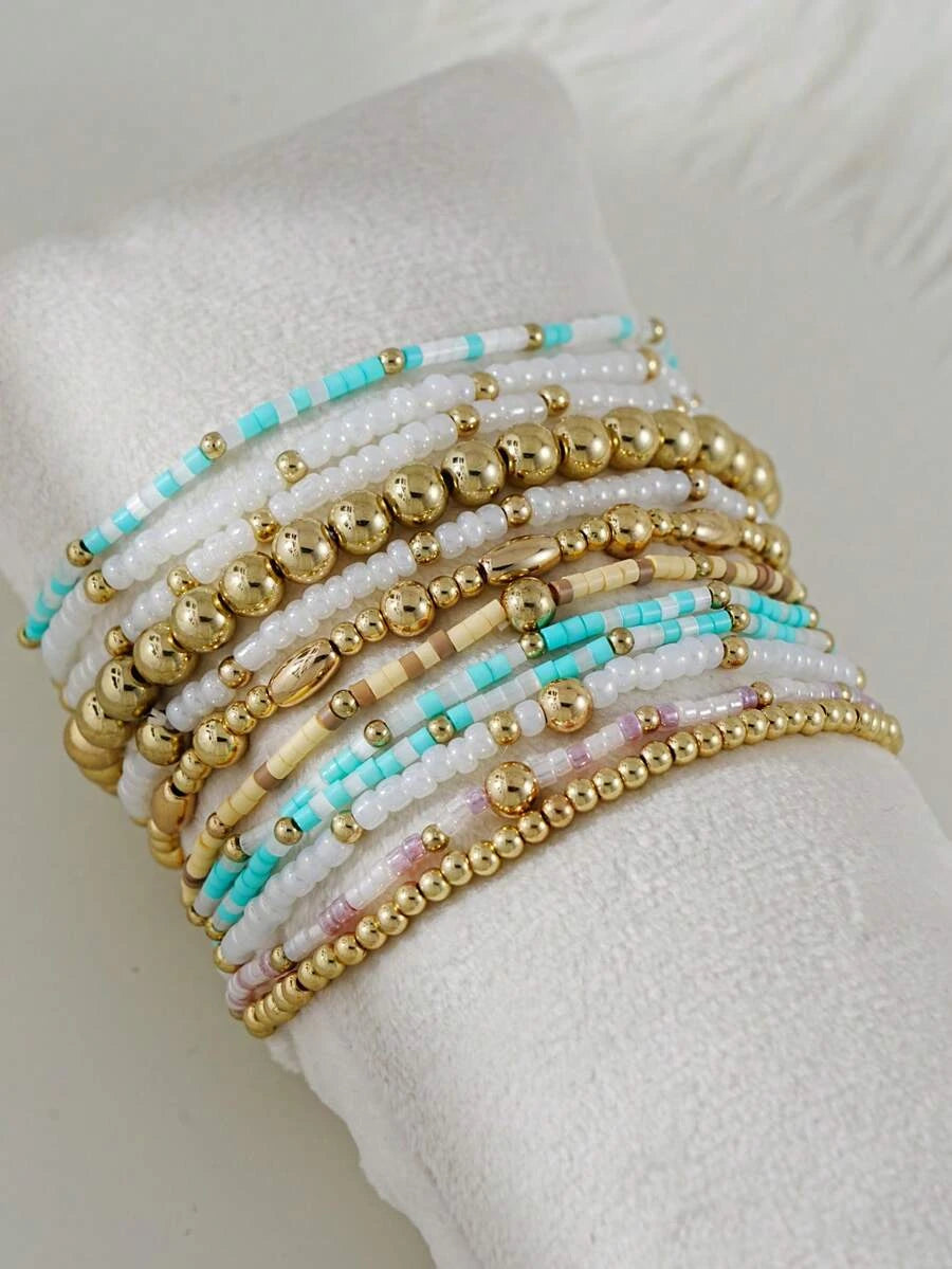 Bohemian Beaded Bracelet Set