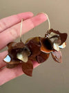 Vintage Floral Acrylic Earrings