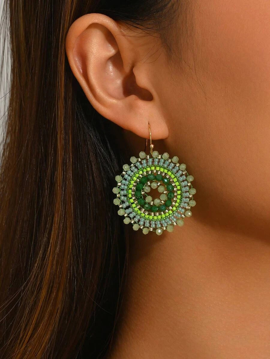 Bohemian Handmade Crystal Earrings