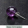 Minimalist Purple Stone Silver Stud Earrings