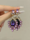 Retro Colorful Flower Stud Earrings