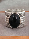 Vintage Silver Birthstone Band Ring