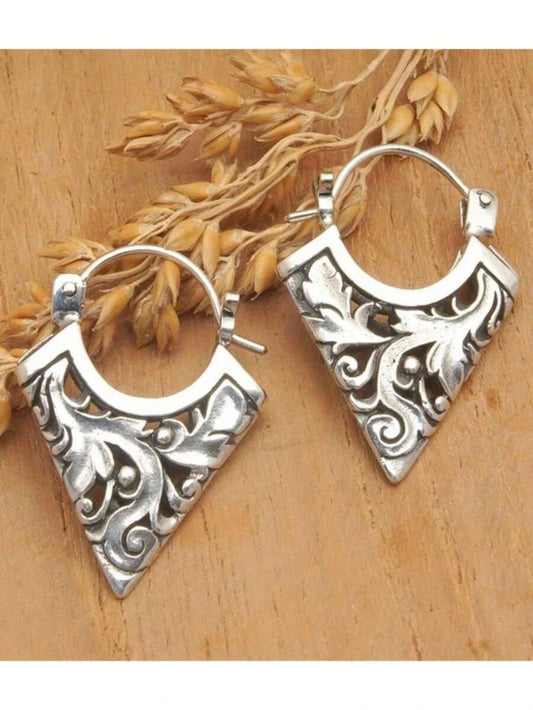 Vintage Geometric Hollow Earrings