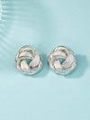 Chic Lacquered Geometric Earrings