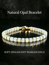 Natural Opal Square Bead Bracelet